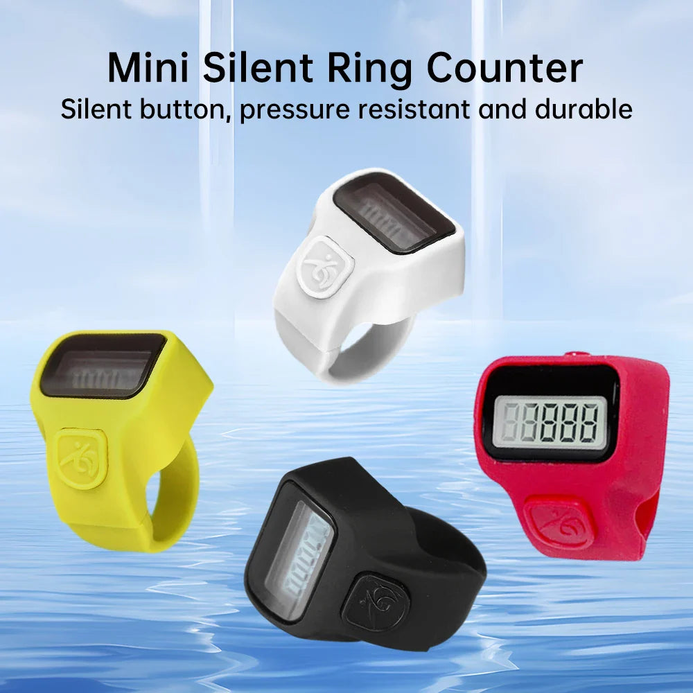Mini Ring-Shaped Finger Counter — LCD Electronic Digital Tally Clicker for Events, Laps & Counting