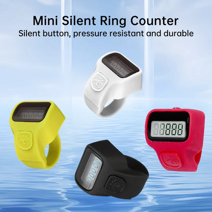 Mini Ring-Shaped Finger Counter — LCD Electronic Digital Tally Clicker for Events, Laps & Counting