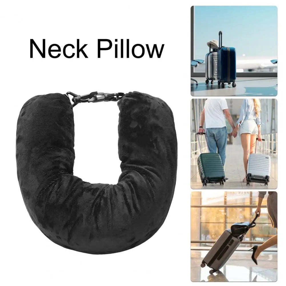 Self-Filling Travel Neck Pillow: Portable Stuffable Neck Pillow with Refillable Support Cushion - Ideal for Car and Travel