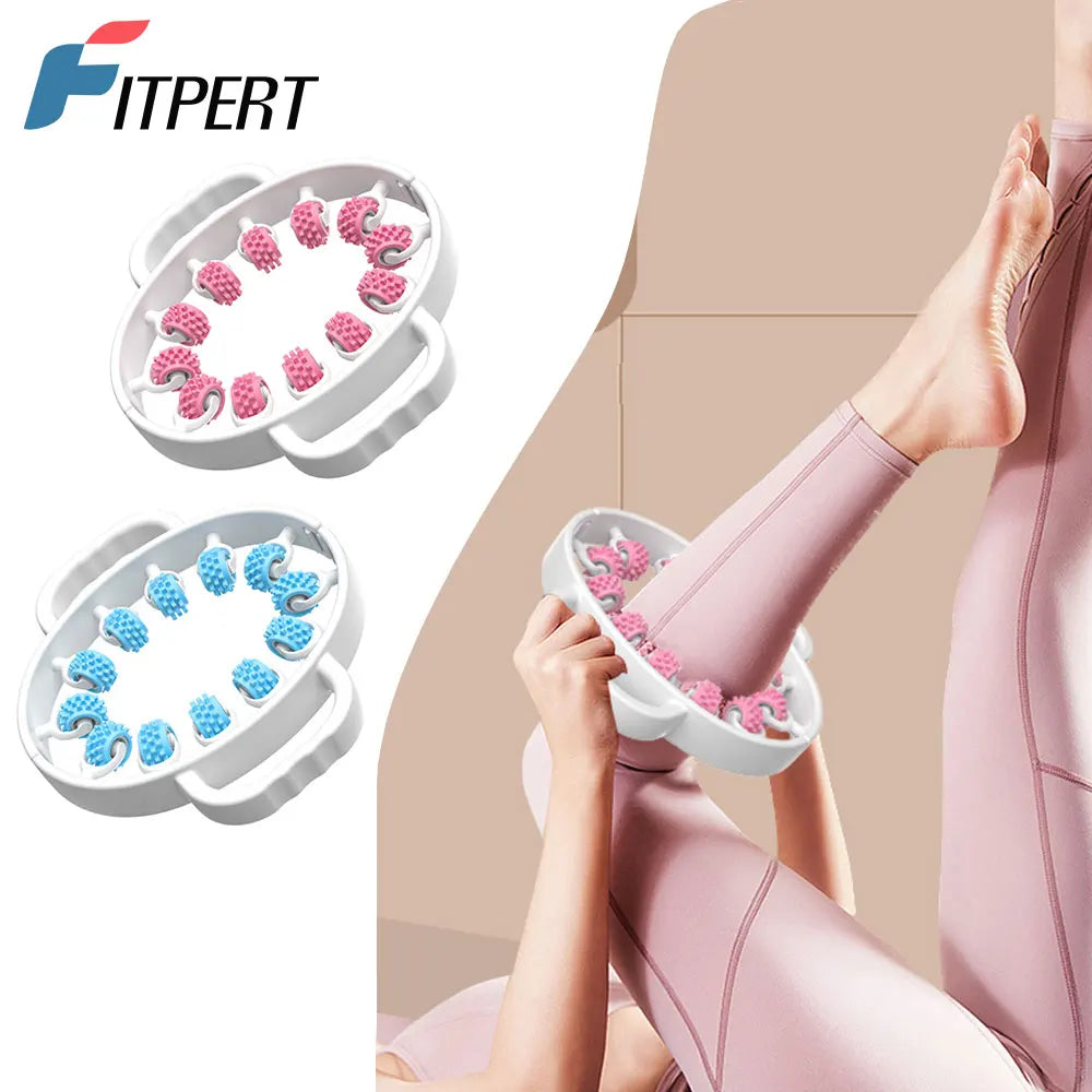 Portable Round Massager Roller – Waist, Abdominal & Leg Clip Tool for Cellulite, Stovepipe & Meridian Massage