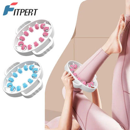 Portable Round Massager Roller – Waist, Abdominal & Leg Clip Tool for Cellulite, Stovepipe & Meridian Massage