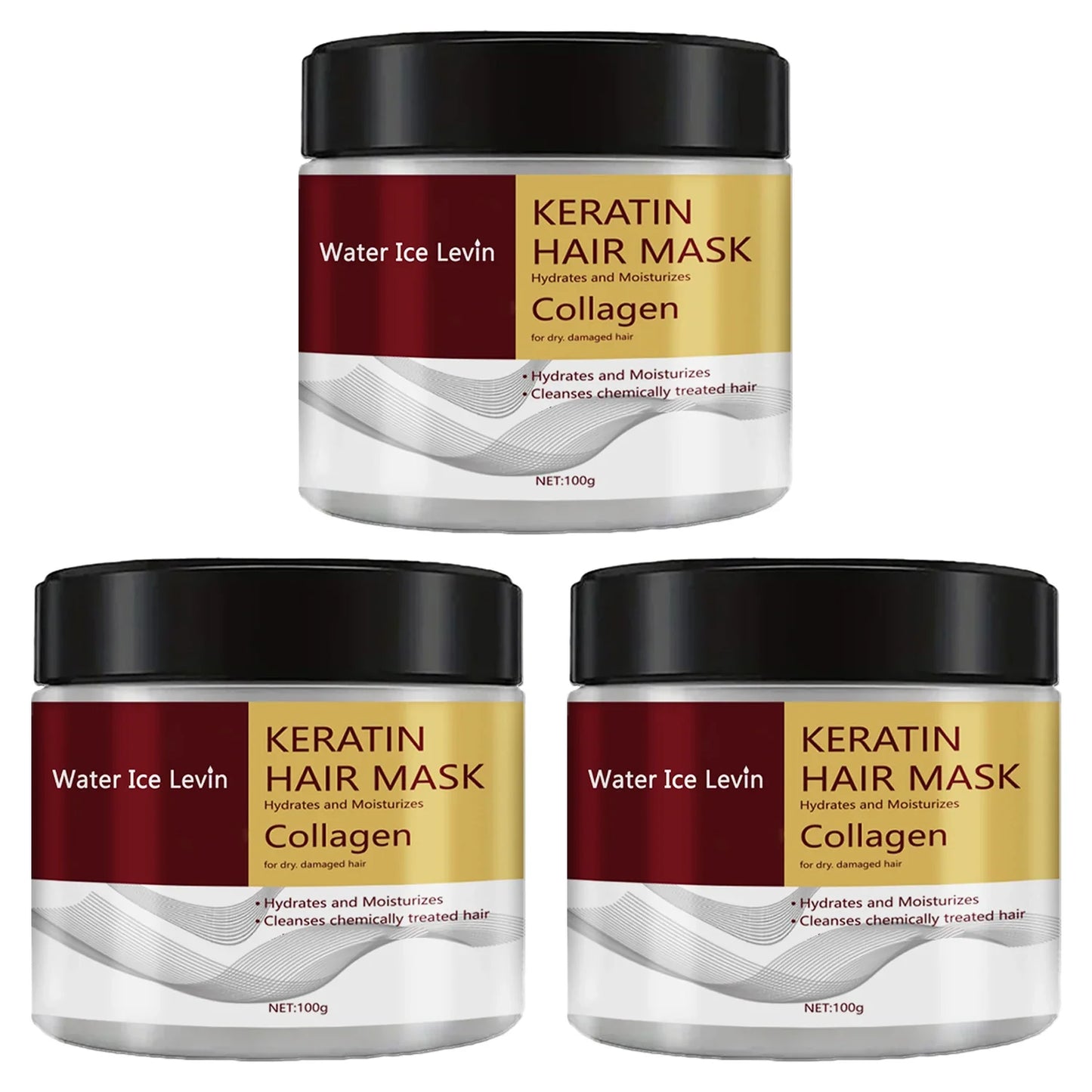 Collagen & Keratin Hair Mask – Deep Moisturizing Conditioner for Frizz Control, Damaged Hair Repair, Soft & Smooth Revitalizing Hair Care Treatment