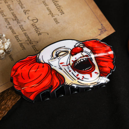 Muweordy Horror Series Hair Claw | Halloween Clown Crab Hair Clip for Women