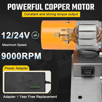 37PCS 3-in-1 Mini Belt Sander Kit — DIY Metal, Wood, Handicraft & Knife Grinding Tool Set