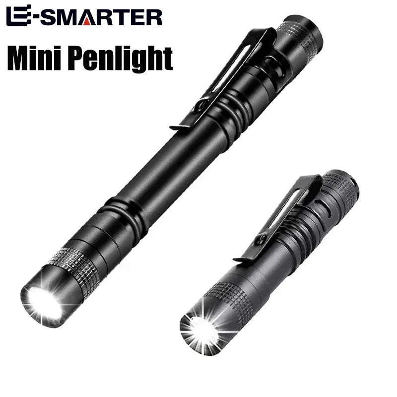 Mini Portable LED Pen Light – Ultra Bright Pocket Handheld Flashlight High Lumens Torch for Camping, Outdoor & Emergency Use