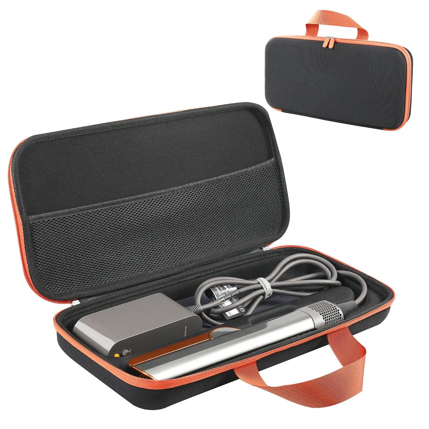 Hard Carrying Case with Mesh Bag – Anti-Scratch Storage for Dyson Airstrait HT01 & Dyson Corrale HS03 Hair Straighteners