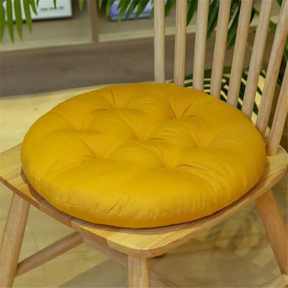Non-Slip Thick Dining Chair Cushion – Round Nap Pillow Pad for Winter, Comfortable Chair Seat Cushion