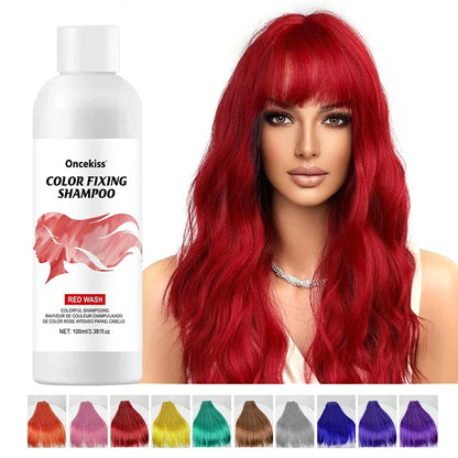 Semi-Permanent Hair Color Dye Shampoo - Instant Color Protecting & Shine Enhancing Hair Care