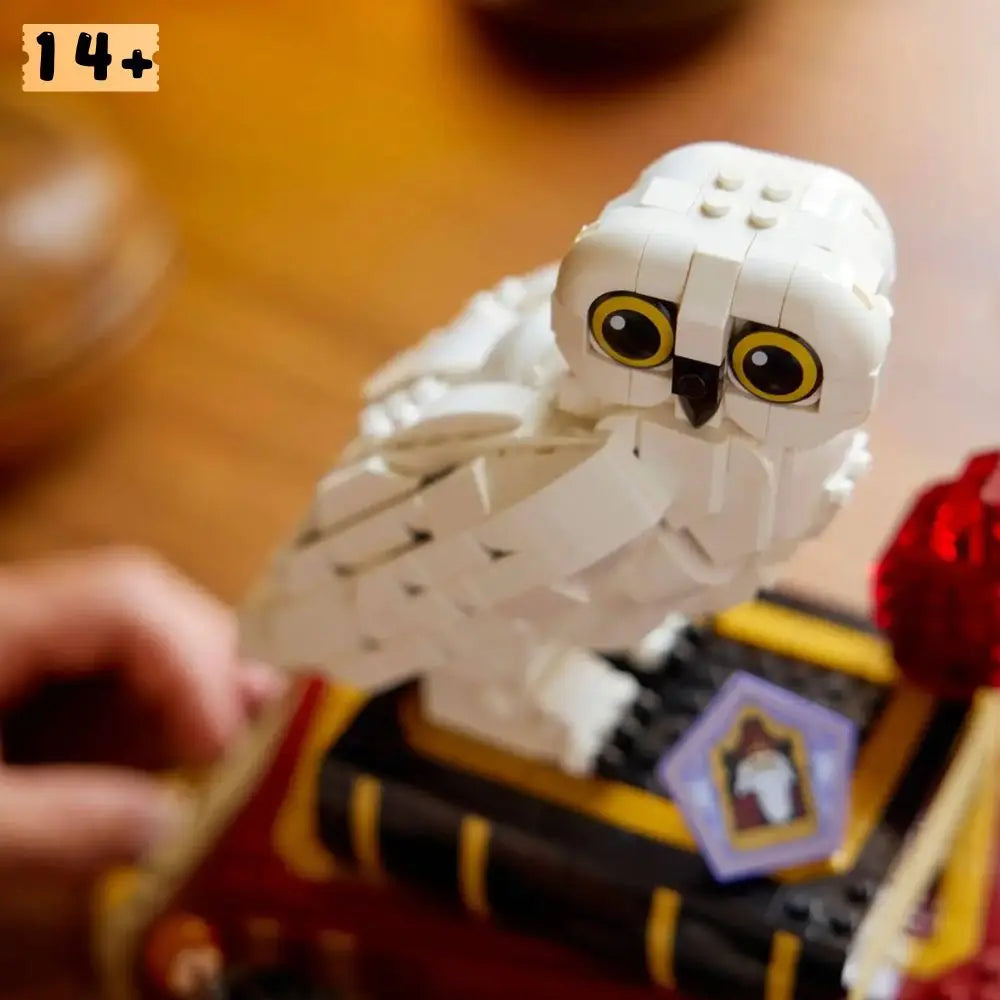1571PCS White Owl Building Block Model - Educational Collectible DIY Ornament & Birthday Gift for Adults