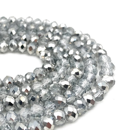 Faceted Crystal Glass Beads 2-8mm Loose Spacer Beads for DIY Jewelry Making Bracelets & Earrings