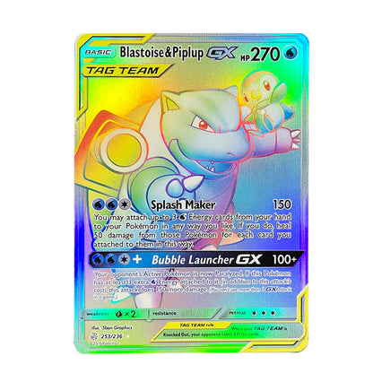 PKM Holographic Trading Cards – Charizard EX, GX, Rainbow Blastoise VMAX, Darkrai VSTAR for Collectors, Battles & Gifts