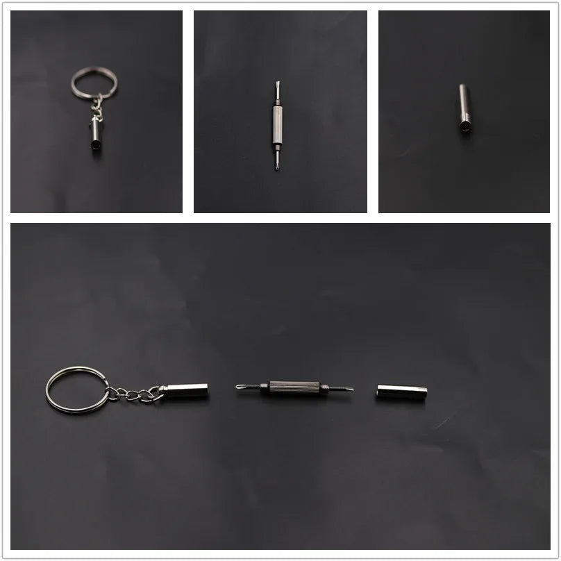 Eyeglasses Repair Kit with Screwdriver, Screws & Nose Pads – Complete Optical Repair Tool Set for Glasses & Sunglasses