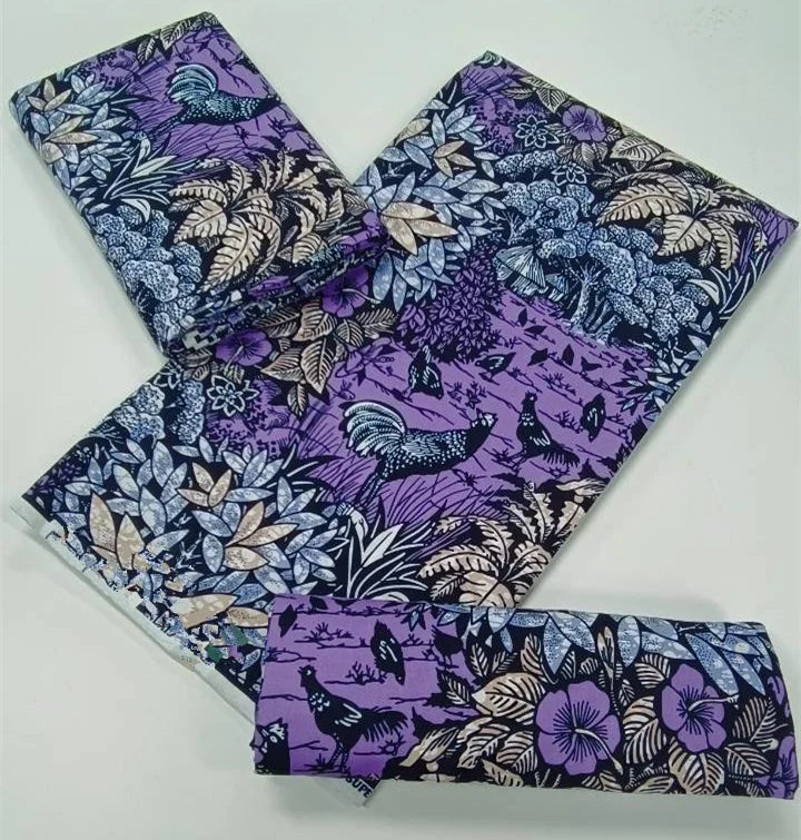 High Quality African Wax Print Fabric - 100% Cotton Soft Ankara Real Wax Fashion Material