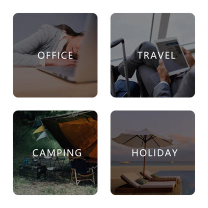 Inflatable Air Pillow Bed – PVC Nylon Camping & Travel Pillow for Neck and Back Support