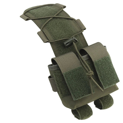 Tactical Helmet Battery Pouch Counterweight Storage Bag with Hook Loop for Fast Helmet