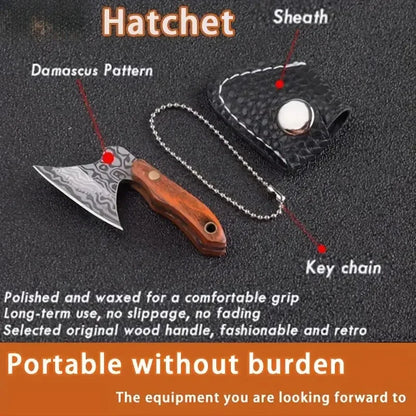 Mini Stainless Steel Small Axe Keychain – Portable Knife Pendant Gift & Outdoor Tool Decoration