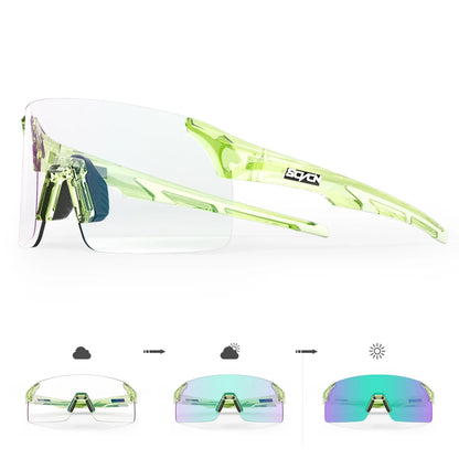 SCVCN Photochromic Sunglasses for Cycling & Outdoor Sports - Men & Women's MTB Climbing Eyewear, Driving Bicycle Goggles