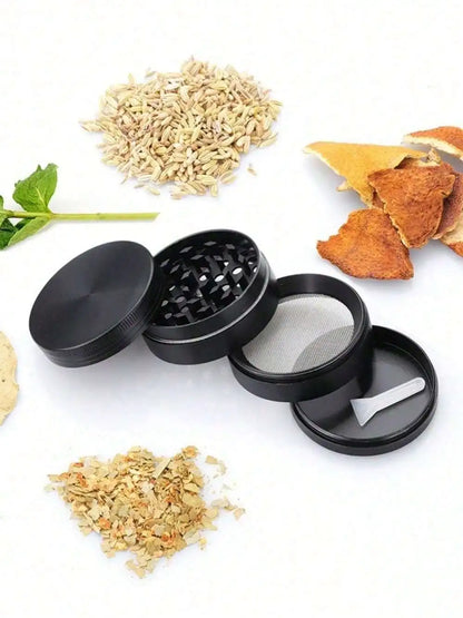 2-Inch 4-Layer Metal Herb Grinder — Manual Spice, Pepper & Tobacco Mill for Smoking Accessories