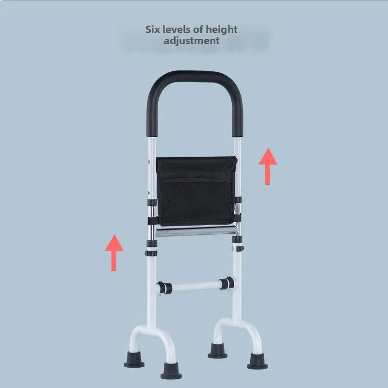 Elderly Stand-Up Assistance Device – Height Adjustable Lifting Armrest Handrail for Bedside Support