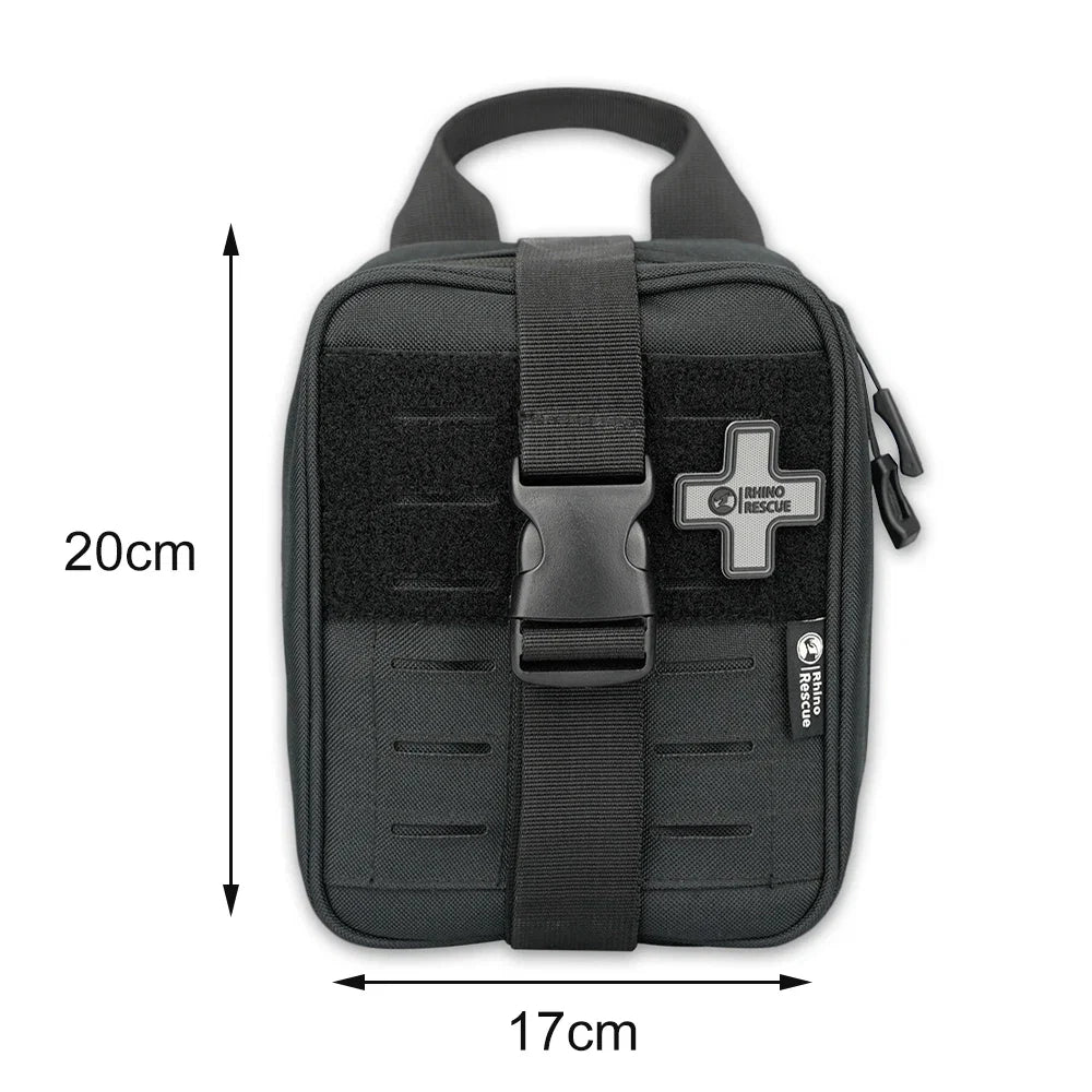 Rhino Rescue IFAK Empty Pouch - MOLLE Tactical Medical Gear Bag for Camping, Hiking & Outdoor Emergencies