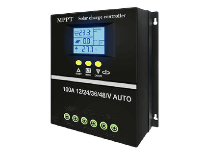 Y&H MPPT Solar Charge Controller 60A 80A 100A — 12V/24V/36V/48V Battery Regulator for Lead-Acid & Lithium