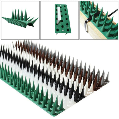 Spike Defender Fence Wall Spikes - Garden Security Intruder Repellent, Anti-Climb Bird Protection for Balconies and Railings