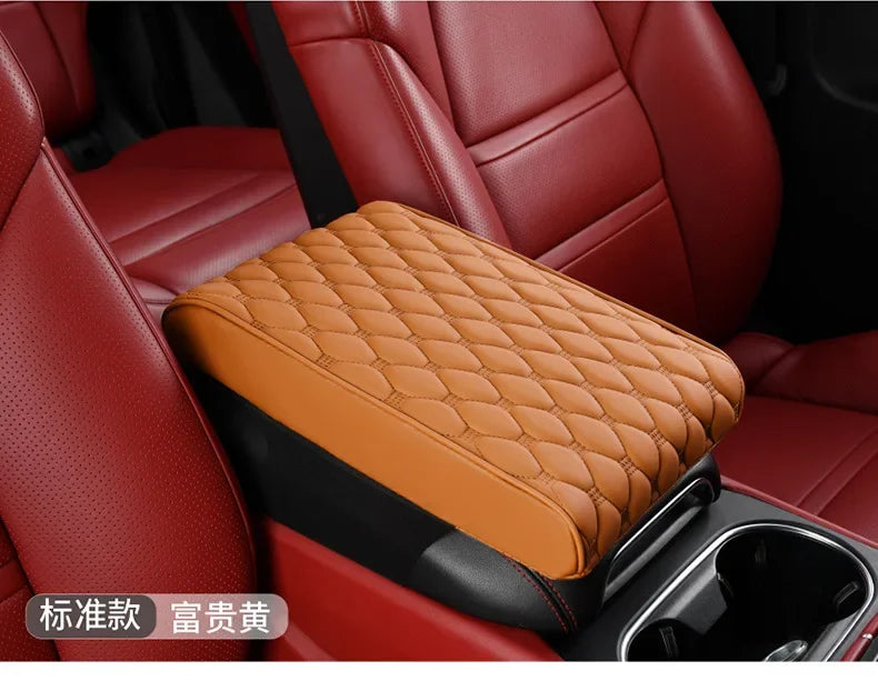 Car Armrest Box Expander Cushion – 5cm Thick Luxury 3D Memory Foam Center Console Protection Pad