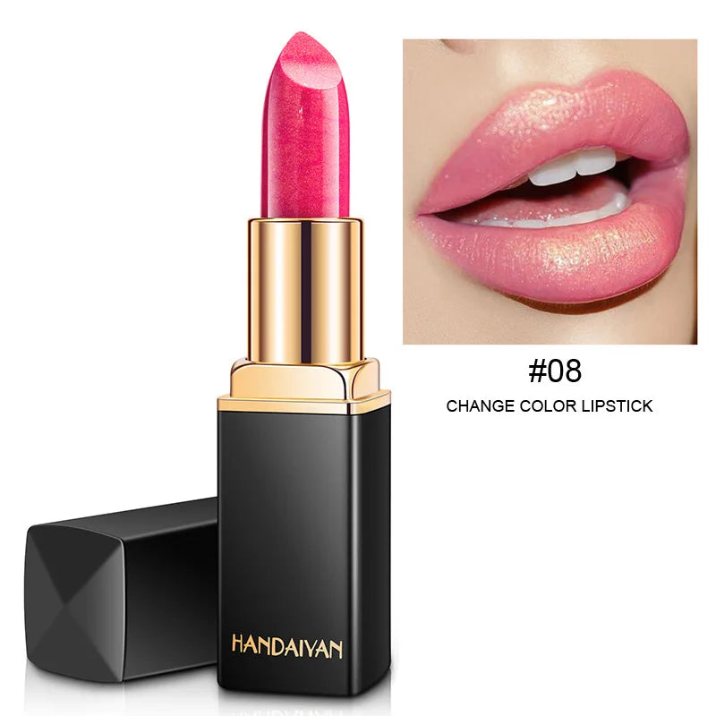 Handaiyan 9 Colors Lipstick – Glitter, Matte, Velvet, Nude, Shimmer, Sexy Red, Long-Lasting, Waterproof Professional Makeup