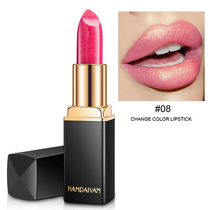 Handaiyan 9 Colors Lipstick – Glitter, Matte, Velvet, Nude, Shimmer, Sexy Red, Long-Lasting, Waterproof Professional Makeup