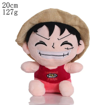 Japanese Anime One Piece Plush Toys — 25cm Luffy, Chopper, Ace & Roronoa Zoro Stuffed Dolls, Cute Cartoon Figure Kids Christmas Gift