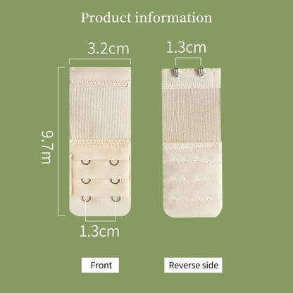 3PCS 2-Hook Bra Extender Straps – Elastic, Soft & Comfortable 3-Row Extension for Women’s Underwear Accessories