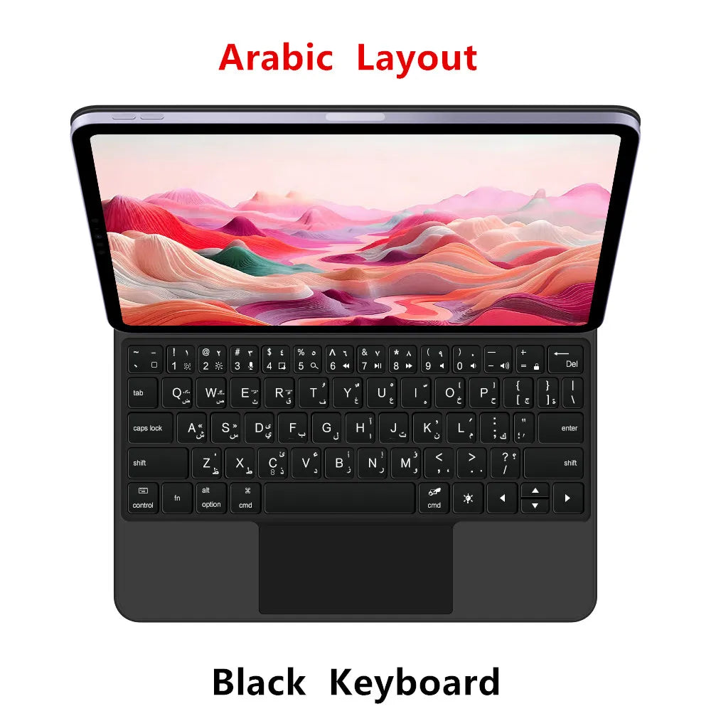 Backlight Magic Keyboard Case for iPad Pro 11/13 & iPad Air 11/13 Inch (2024) – M4/M2 Smart Folio Cover