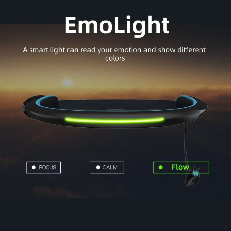 Brainlink Pro EEG Headband — Smart Neurofeedback Headset with Brainwave, Heart Rate, and Emotion Detection