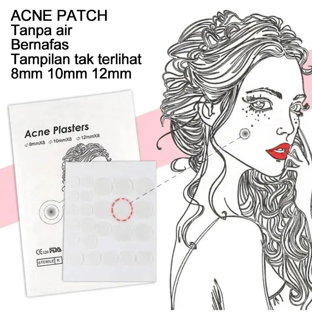 72pcs Invisible Anti-Acne Pimple Patches – Hydrocolloid Waterproof Spot & Mark Repair Stickers