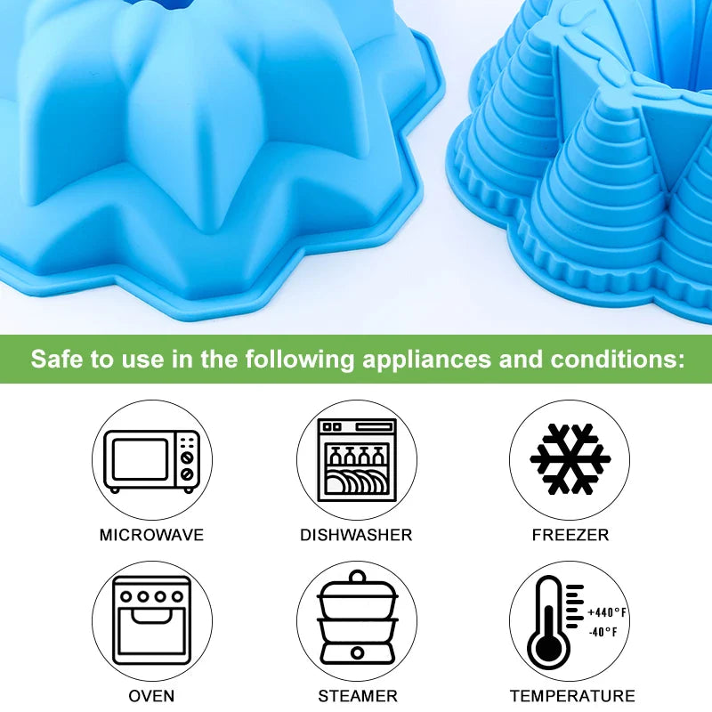 Random Color 3D Shape Silicone Pastry Cake Mold - DIY Baking Dessert Mousse - Cake Baking Tools - Art Cake Baking Tray