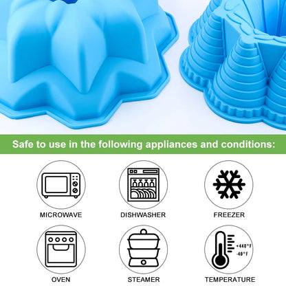 Random Color 3D Shape Silicone Pastry Cake Mold - DIY Baking Dessert Mousse - Cake Baking Tools - Art Cake Baking Tray