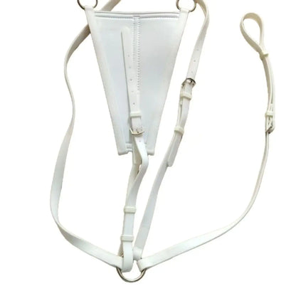 Bow Leather Horse Chest Strap - PVC Equestrian Riding Tack for Long-Distance Riding
