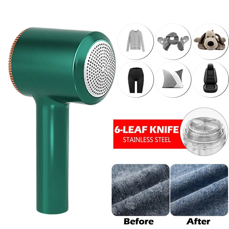 USB Electric Rechargeable Lint Remover: Hair Ball Trimmer Fuzz Clothes Sweater Shaver - Convenient Clothes Reels Removal Device