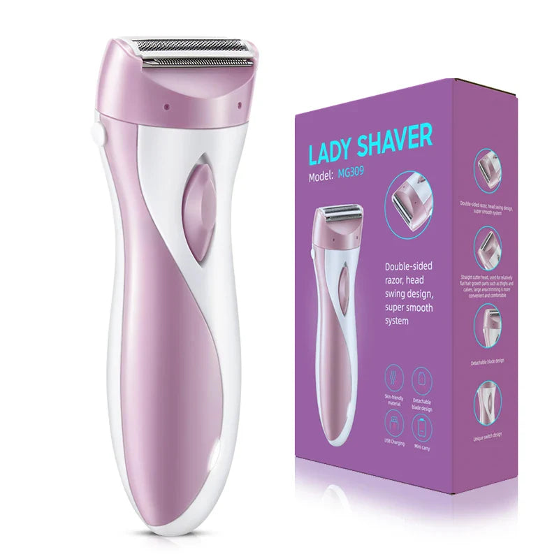 Women’s USB Electric Full-Body Razor – Hair Removal for Armpit, Arm, Bikini Line & Legs