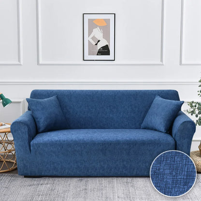 Stretch Sofa Cover - Printed Elastic Slipcover for L-Shaped Corner Couch, Living Room 1/2/3/4 Seat Protector