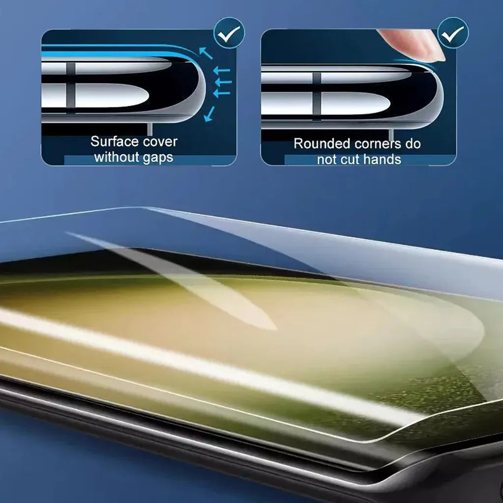 3Pcs Ceramic Hydrogel Screen Protector for Samsung Galaxy S24/S23 Ultra/S22/S21/S20/S10/S9/Note 8/9/10+/20 + Install Kit