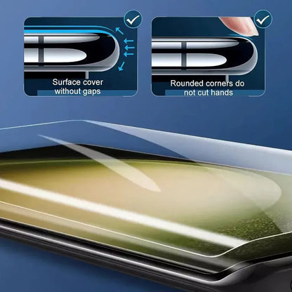 3Pcs Ceramic Hydrogel Screen Protector for Samsung Galaxy S24/S23 Ultra/S22/S21/S20/S10/S9/Note 8/9/10+/20 + Install Kit