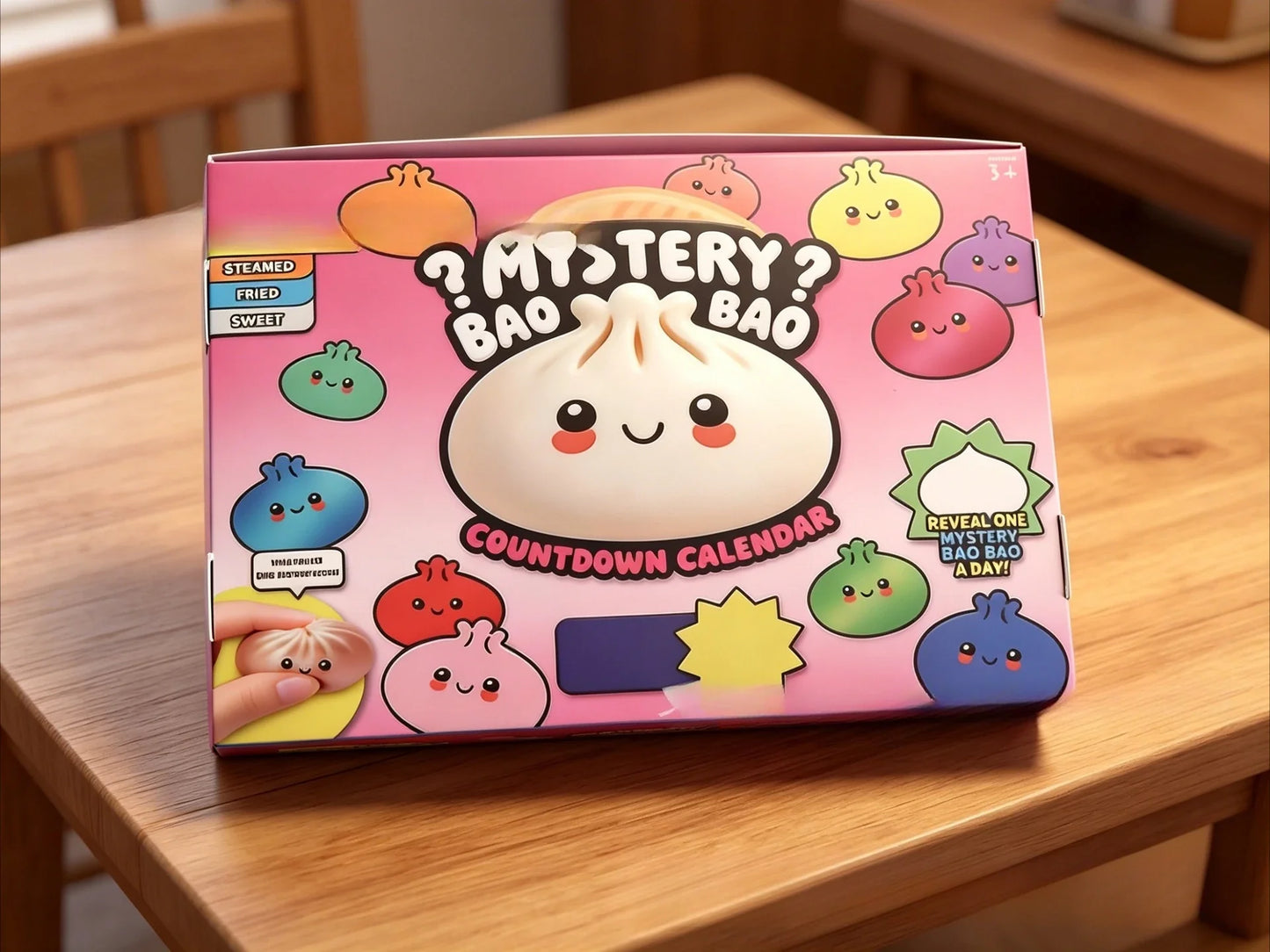 24PCS Squishy Fidget Advent Calendar - Cute Slow-Rebound Anxiety Relief Mystery Gift Box