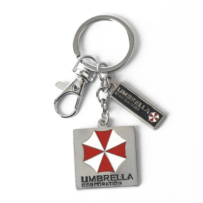 Umbrella Raccoon Logo Keychain Pendant – Metal Necklace Keyring Fashion Bag & Clothing Accessory (2024 New Design)