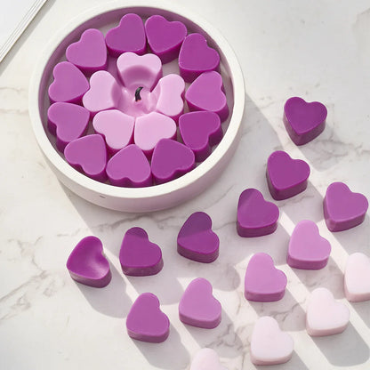 55 Compartment Heart Silicone Candle Mold – Valentine’s Day DIY Candle Making Kit, Love Cake, Chocolate, and Party Gift Mould