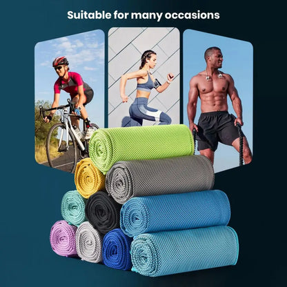 Instant Cooling Sports Towel – Quick-Dry Sweat-Absorbent Gym, Yoga & Workout Fitness Towel