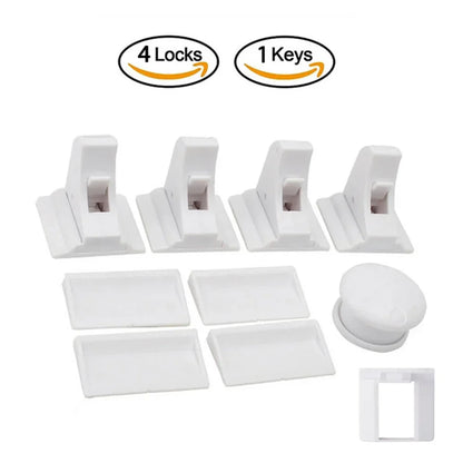 Children’s Magnetic Safety Lock — Baby Protection Drawer & Cabinet Door Lock Limiter for Child Security