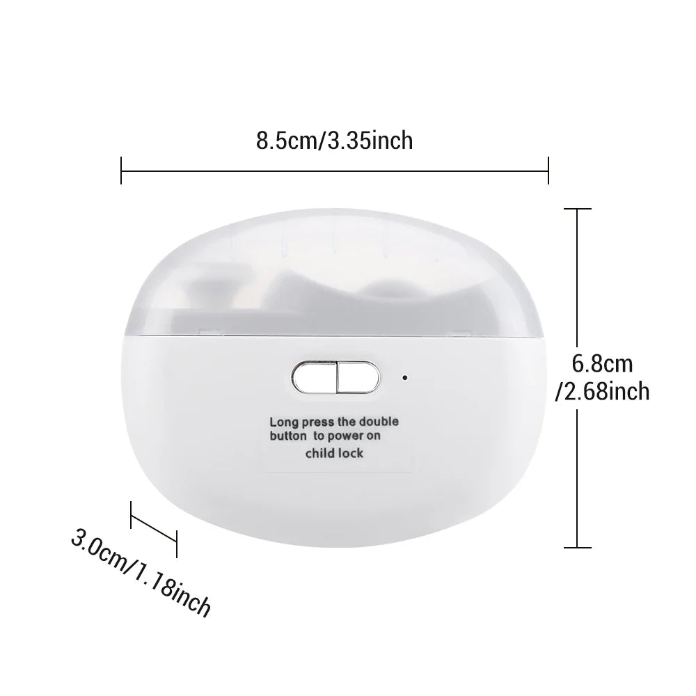Rechargeable Electric Nail Clipper & Trimmer for Baby and Adult - Grinding, Polishing, and Automatic Manicure with LED Light