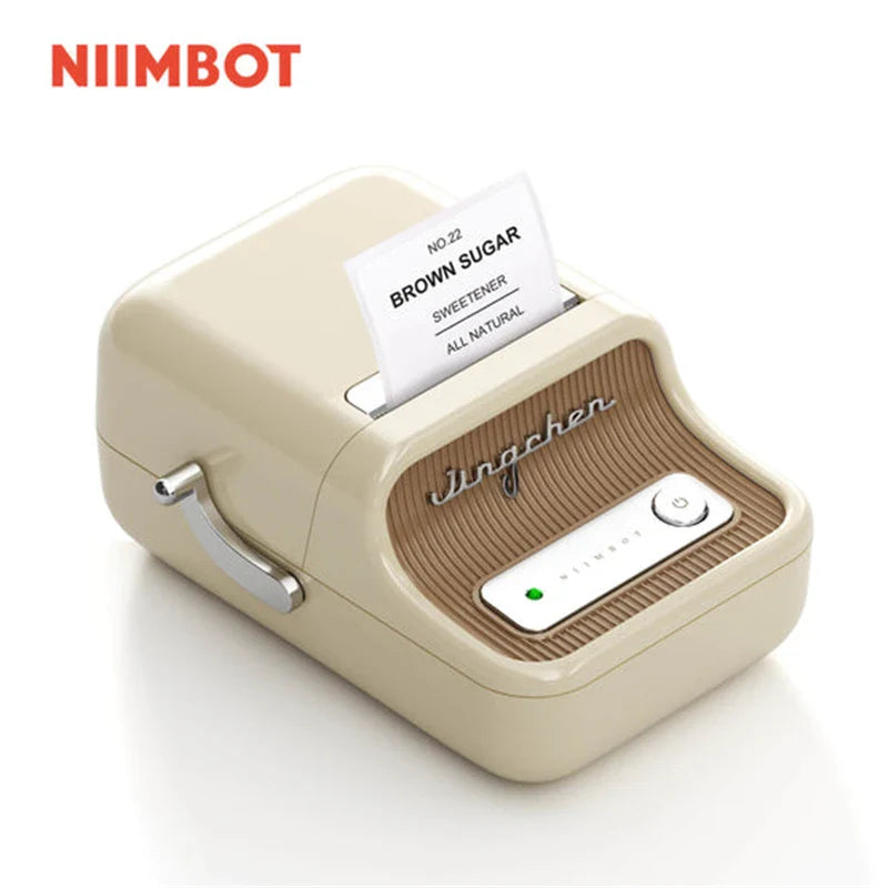 NIIMBOT B21 Portable Thermal Printer – 1500mAh Wireless Sticker Printer with Self-Adhesive Labels for Barcode, Clothing & Jewelry