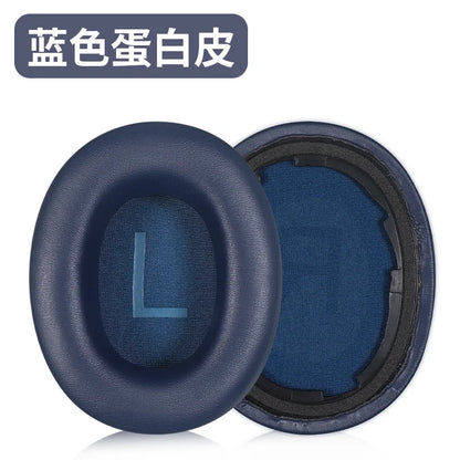 Replacement Protein Leather Ear Pads with Buckle – Soft Foam Cushion Earpads for QCY H3/H4/H3 Lite & TOZO HT2 Headphones High Quality Comfort Upgrade
